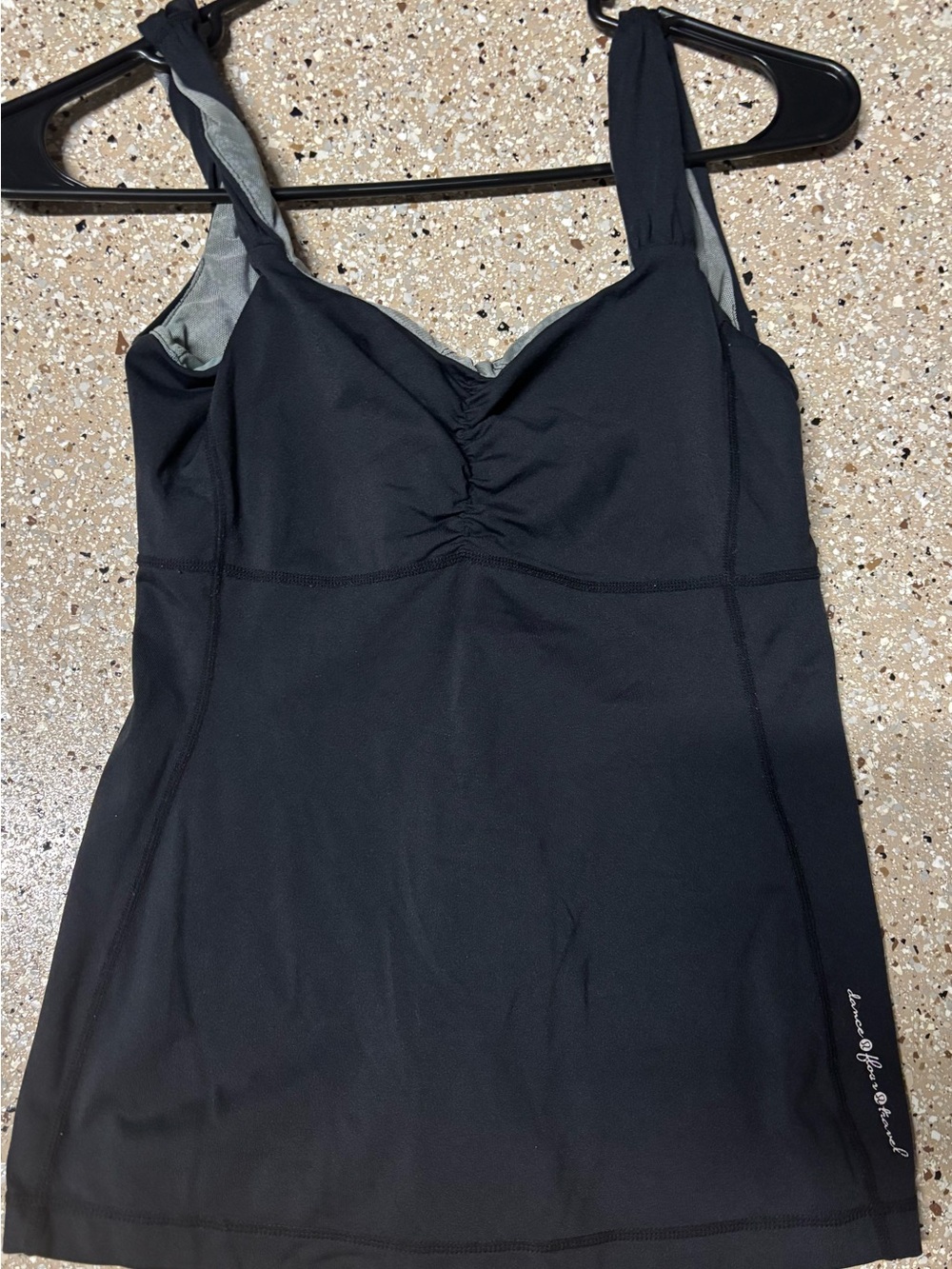 lululemon athletica Black Tank Top with Gray Lining